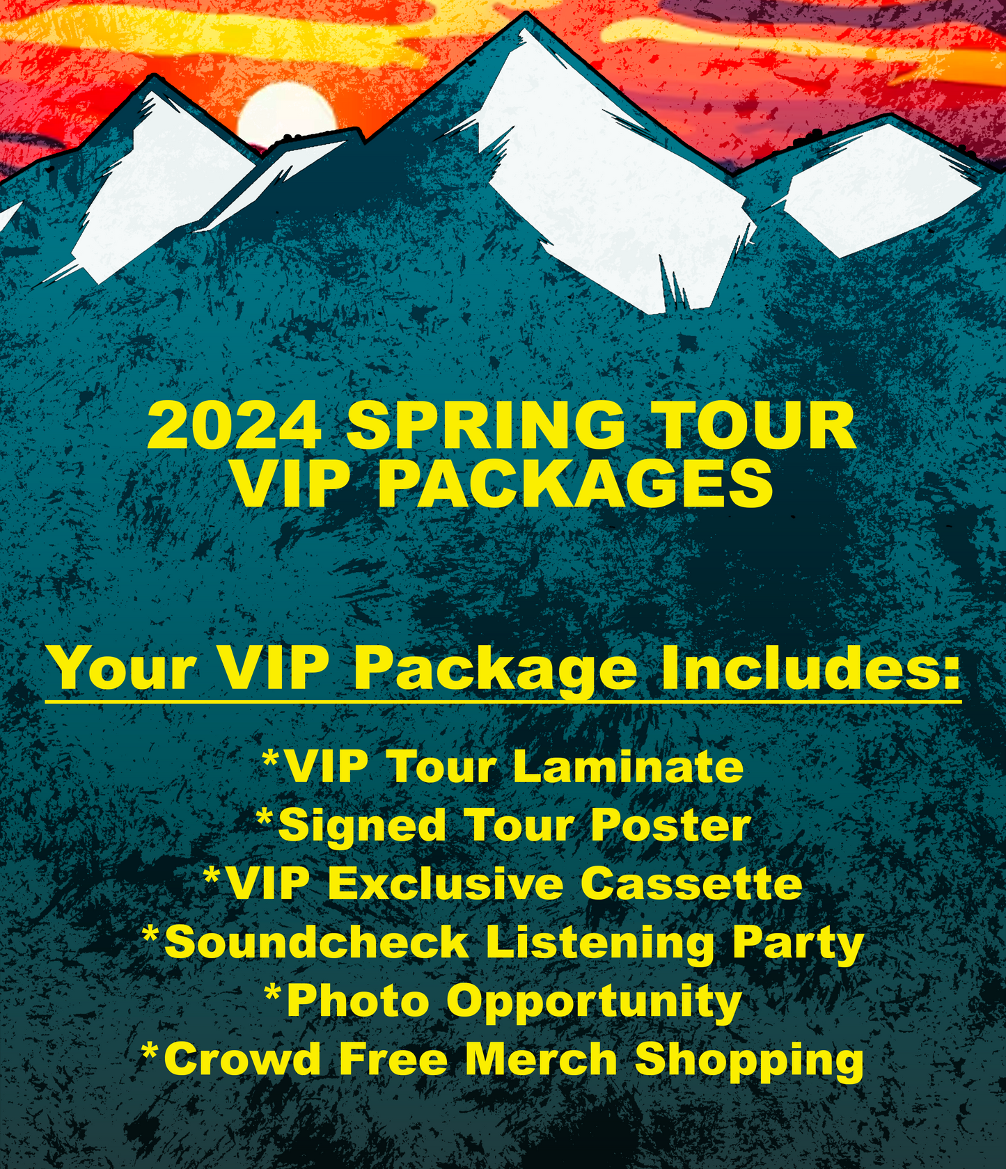 Spring Tour VIP Upgrade Packages